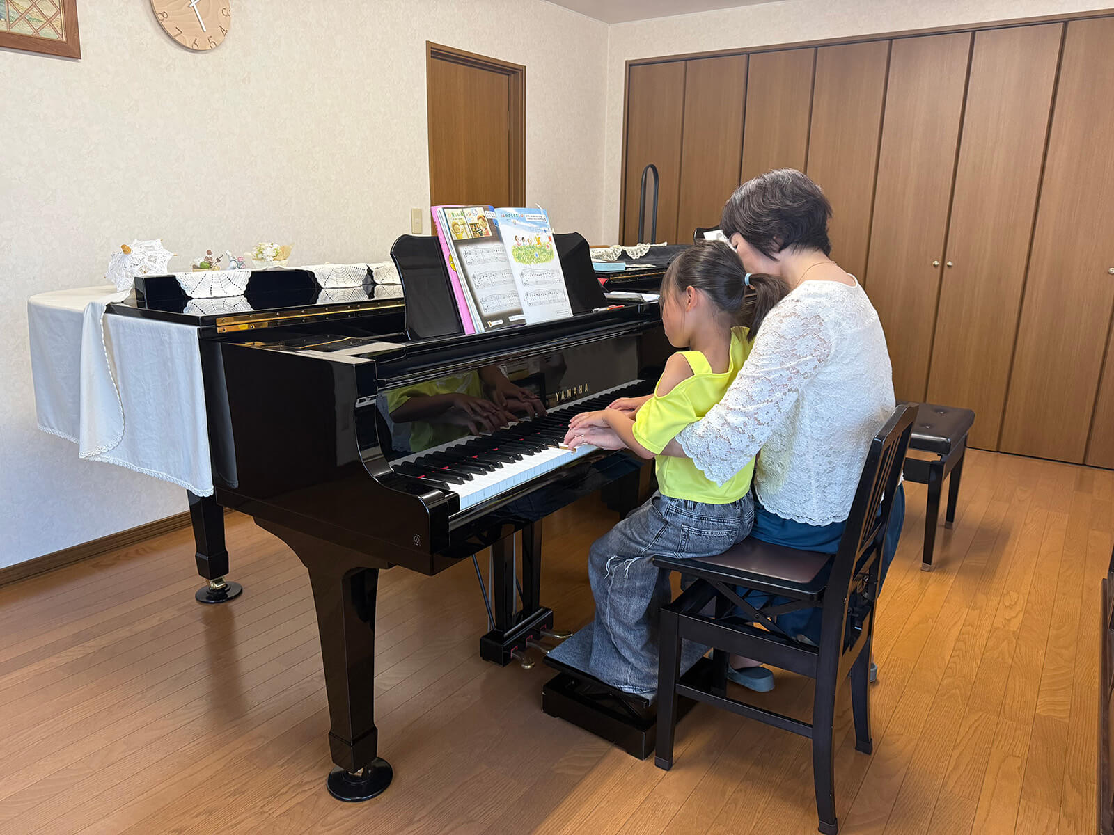 ピアノレッスンの様子